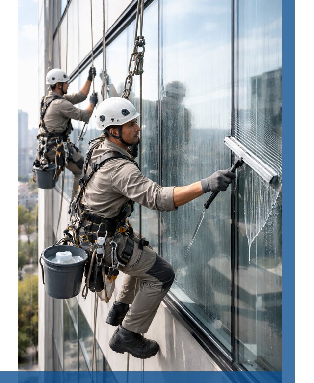 Мойка окон альпинистами в Абакане от 4597 р. | ВЫСОТНИК-Бкн