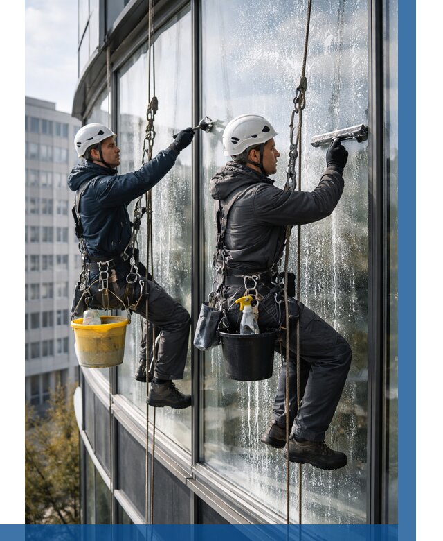 Мойка панорамных окон в Абакане от 358 р. заказать у ВЫСОТНИК-Бкн