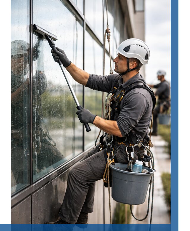 Мойка стеклянных фасадов в Абакане от 204 р. | ВЫСОТНИК-Бкн