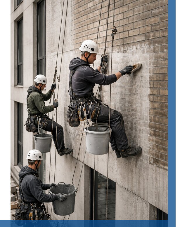 Удаление высолов с фасада в Абакане от 255 р. | ВЫСОТНИК-Бкн