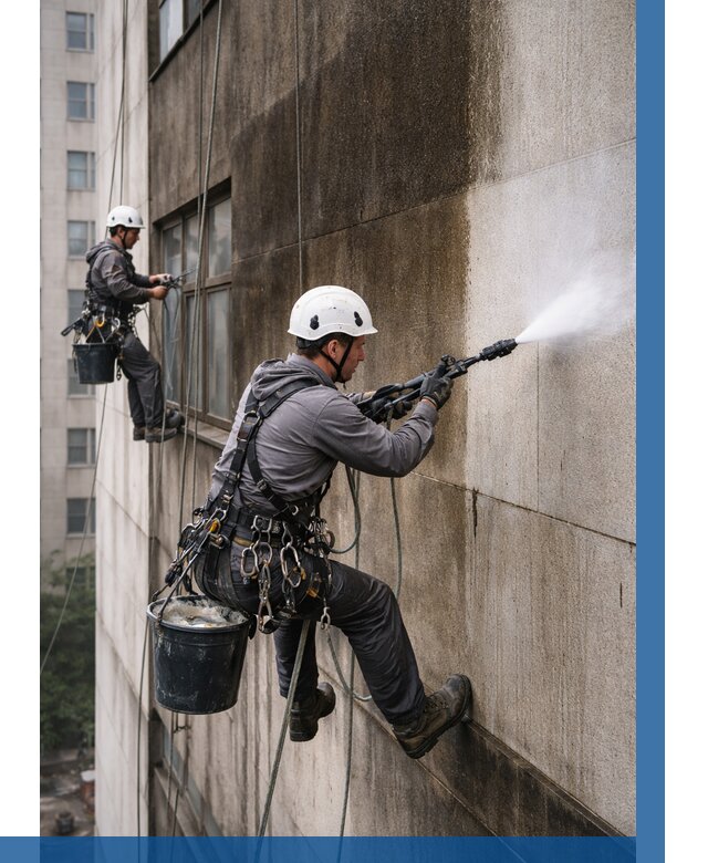 Очистка фасада от копоти в Абакане от 255 р. | ВЫСОТНИК-Бкн