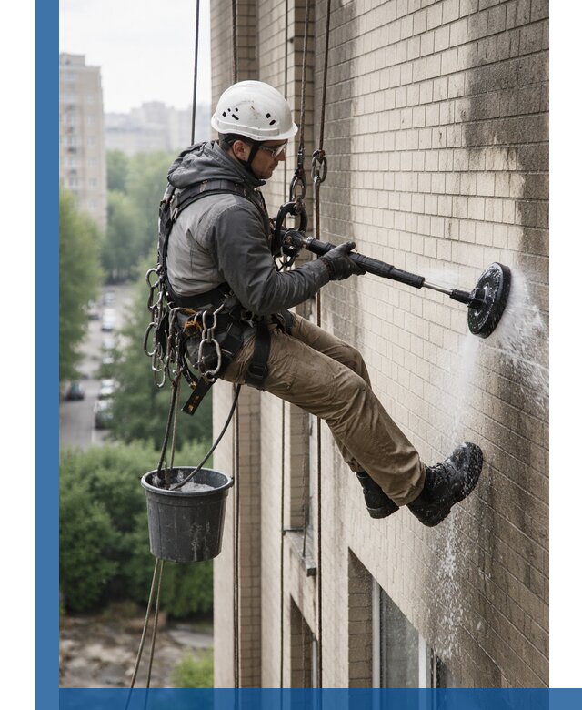 Очистка фасада от копоти в Абакане профессионально и безопасно