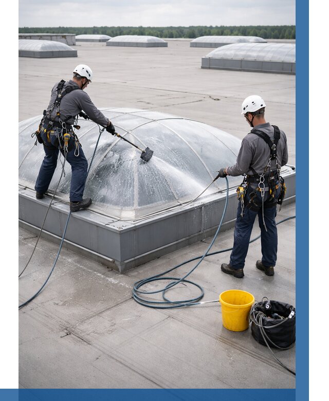 Мойка зенитных фонарей в Абакане, заказать от 4597 р. | ВЫСОТНИК-Бкн