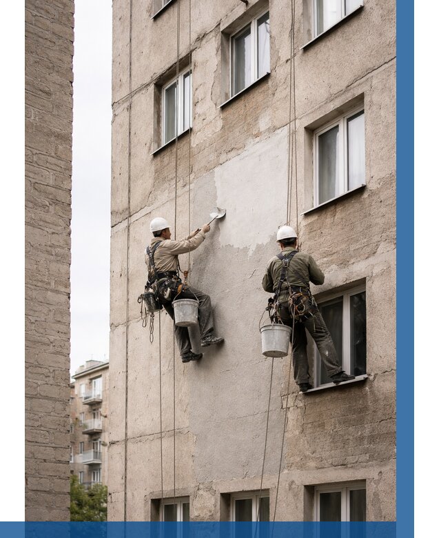 Косметический ремонт фасада в Абакане от 1124 р. | ВЫСОТНИК-Бкн