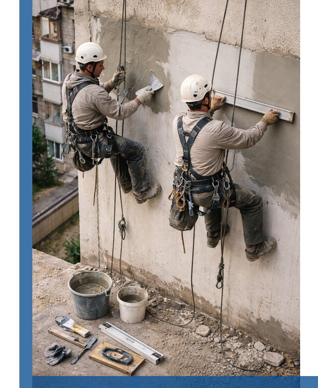 Комплексный ремонт штукатурного фасада с гарантией в Абакане