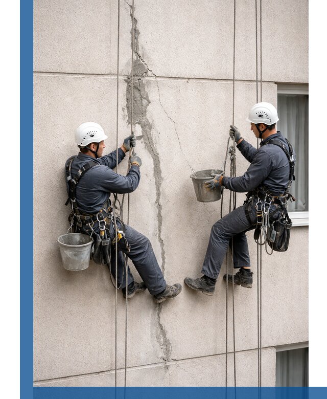 Заделка трещин на фасаде в Абакане с гарантийным ремонтом