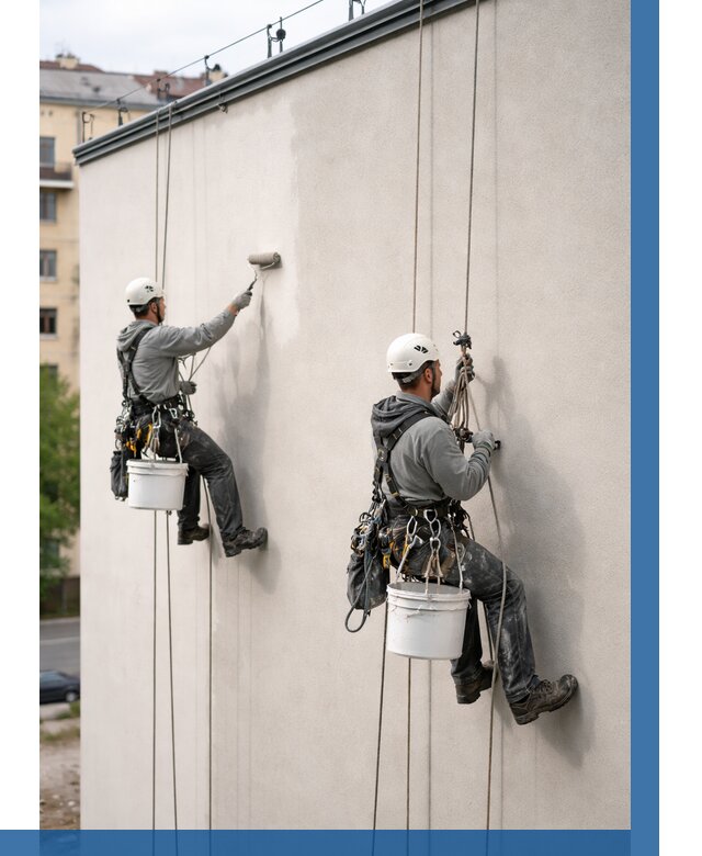 Покраска оштукатуренного фасада в Абакане от 327 р. | ВЫСОТНИК-Бкн