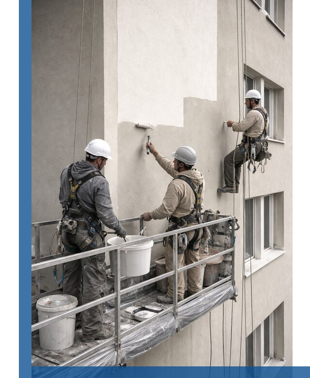 Покраска оштукатуренного фасада в Абакане под ключ с гарантией