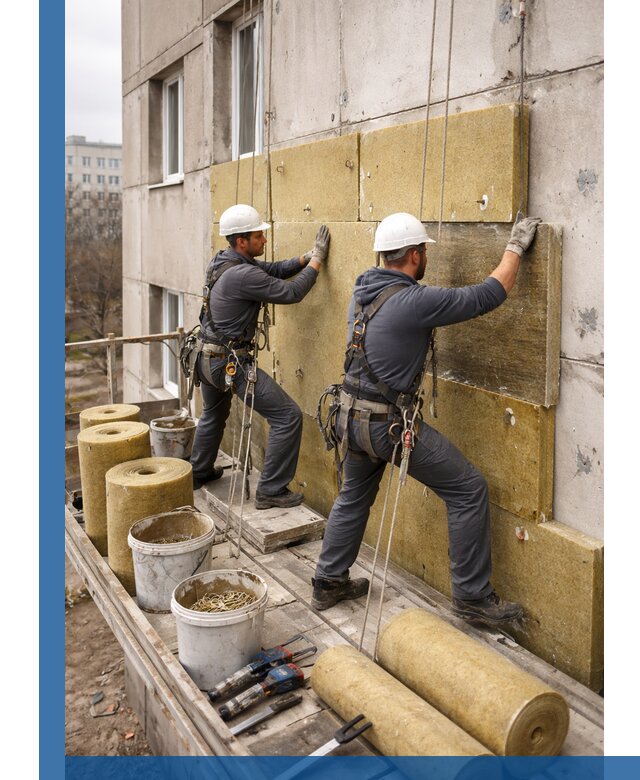 Утепление фасада минватой в Абакане под ключ с гарантией