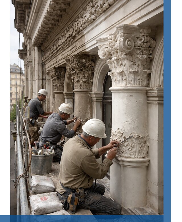 Реставрация фасадной лепнины в Абакане от 2554 р. | ВЫСОТНИК-Бкн