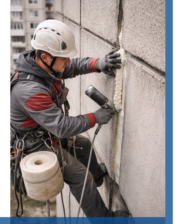 Утепление межпанельных швов в Абакане от 715 р. | ВЫСОТНИК-Бкн