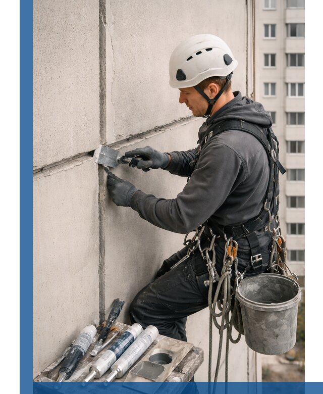 Ремонт межпанельных швов в Абакане герметизация и восстановление