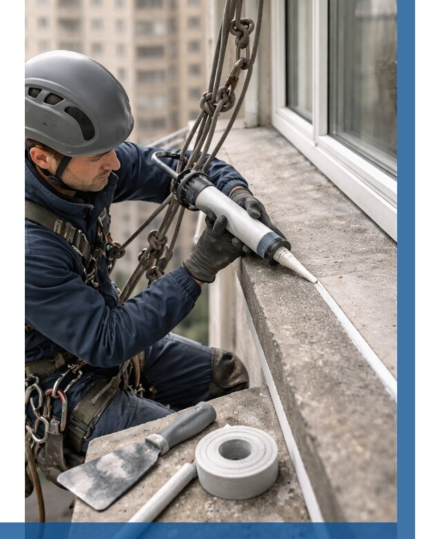 Герметизация балконного козырька в Абакане от 4597 р. | ВЫСОТНИК-Бкн