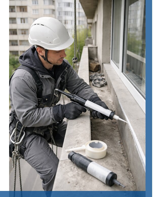 Герметизация швов лоджии в Абакане от 4597 р. | ВЫСОТНИК-Бкн