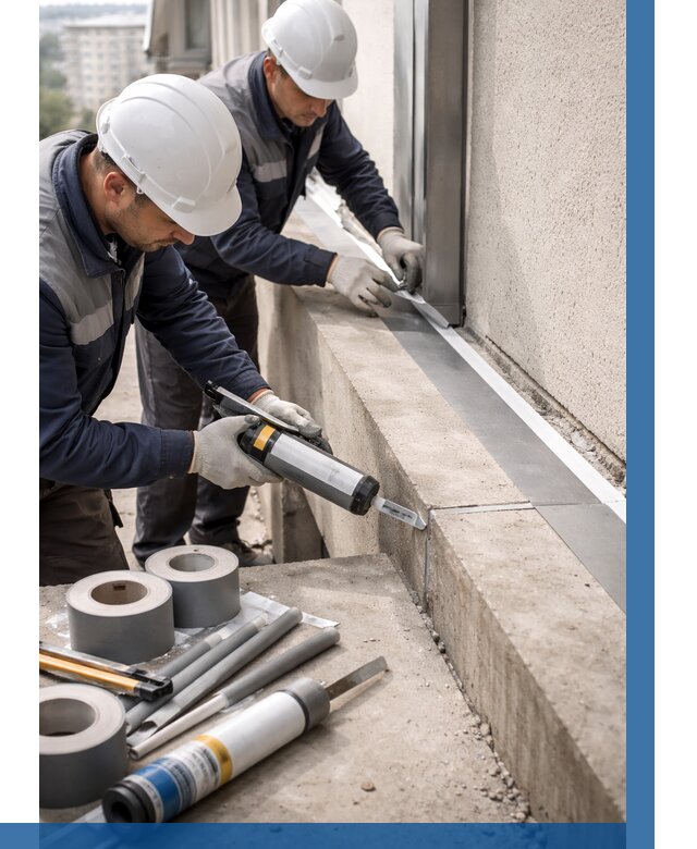 Герметизация примыкания балкона в Абакане от 4597 р. | ВЫСОТНИК-Бкн