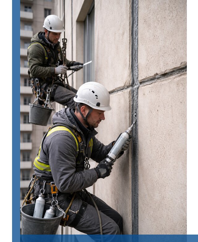 Герметизация деформационных швов фасада в Абакане качественно