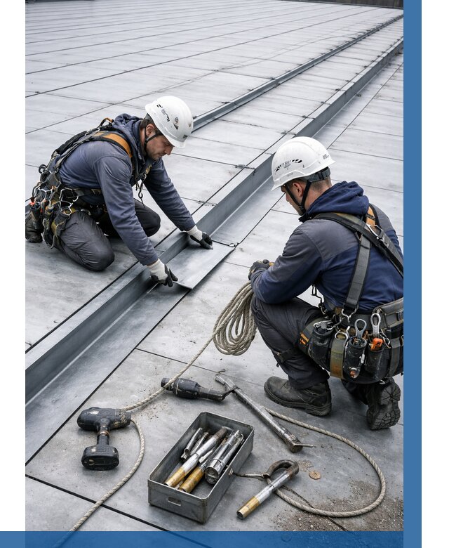 Ремонт фальцевой кровли в Абакане от 715 р. | ВЫСОТНИК-Бкн