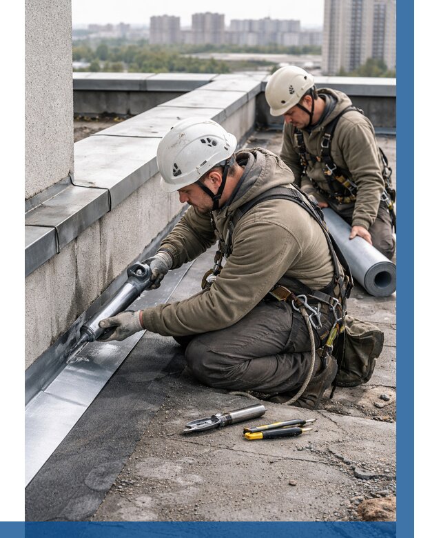 Ремонт кровельных примыканий в Абакане от 1226 р. | ВЫСОТНИК-Бкн