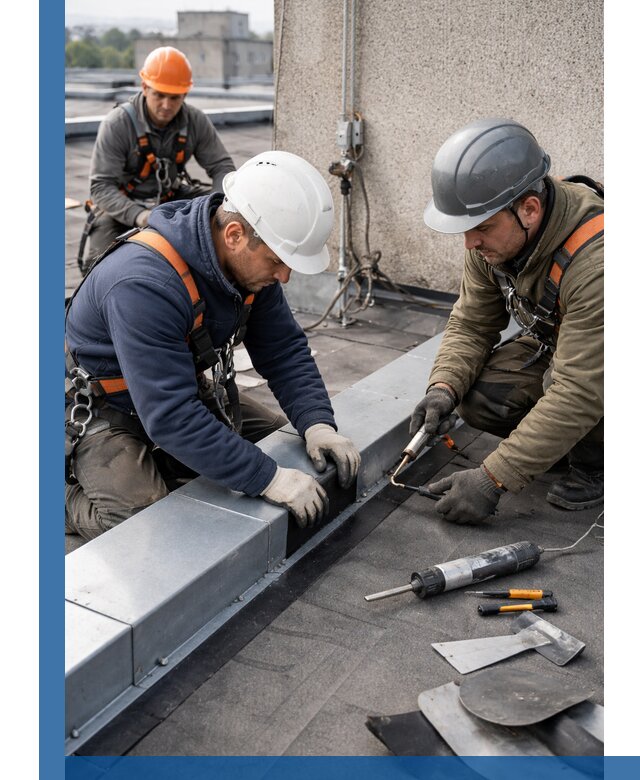 Ремонт кровельных примыканий в Абакане профессионально