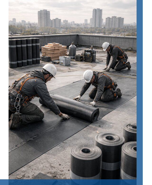 Монтаж мягкой кровли под ключ в Абакане от 460 р. | ВЫСОТНИК-Бкн