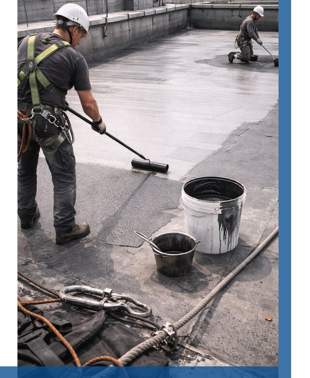 Гидроизоляция кровли жидкой резиной в Абакане от 511 р. | ВЫСОТНИК-Бкн