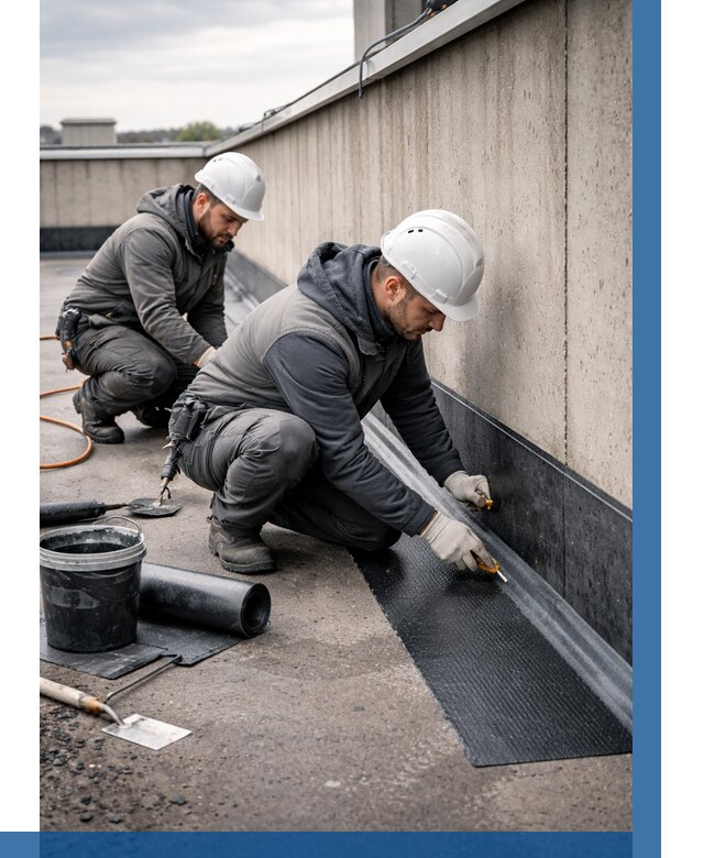 Гидроизоляция примыканий на кровле в Абакане от 919 р. | ВЫСОТНИК-Бкн