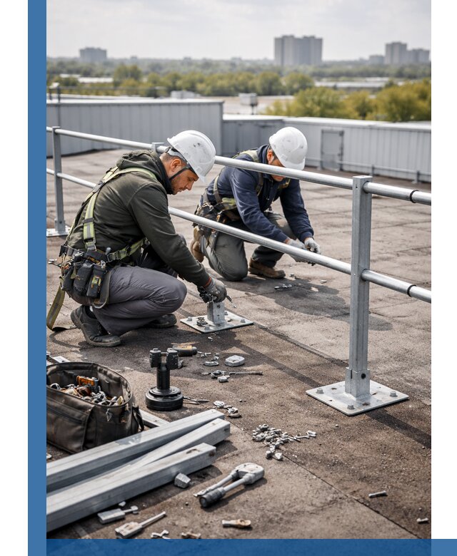 Монтаж кровельного ограждения в Абакане под ключ с гарантией