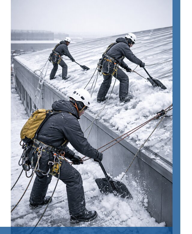 Очистка навесов от снега в Абакане от 4597 р. | ВЫСОТНИК-Бкн