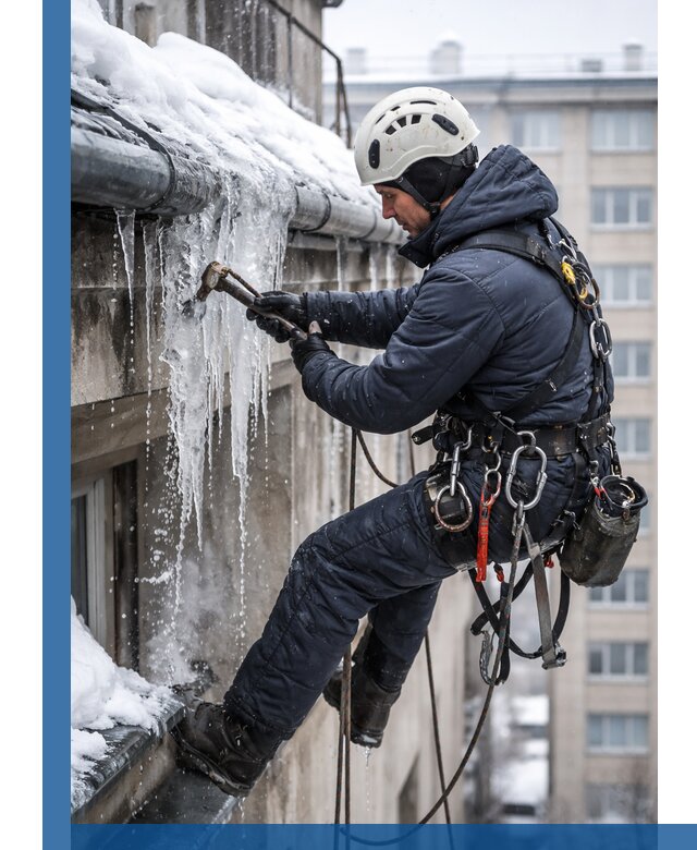 Удаление наледи и чистка водостоков в Абакане оперативно и безопасно