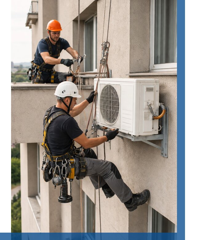 Монтаж внешнего блока кондиционера в Абакане от 6640 р. | ВЫСОТНИК-Бкн