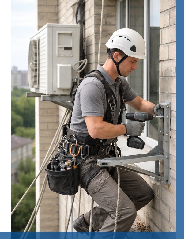 Установка кронштейнов кондиционера в Абакане от 3575 р. | ВЫСОТНИК-Бкн