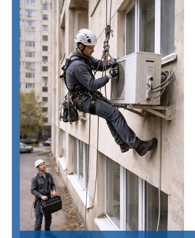 Демонтаж внешнего блока кондиционера в Абакане профессионально