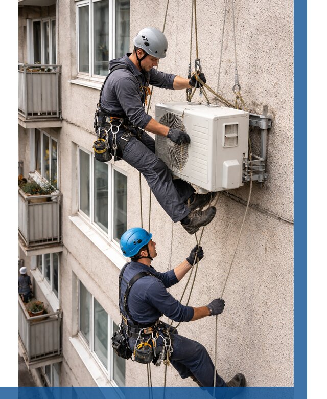 Перенос внешнего блока кондиционера в Абакане от 9194 р.| ВЫСОТНИК-Бкн