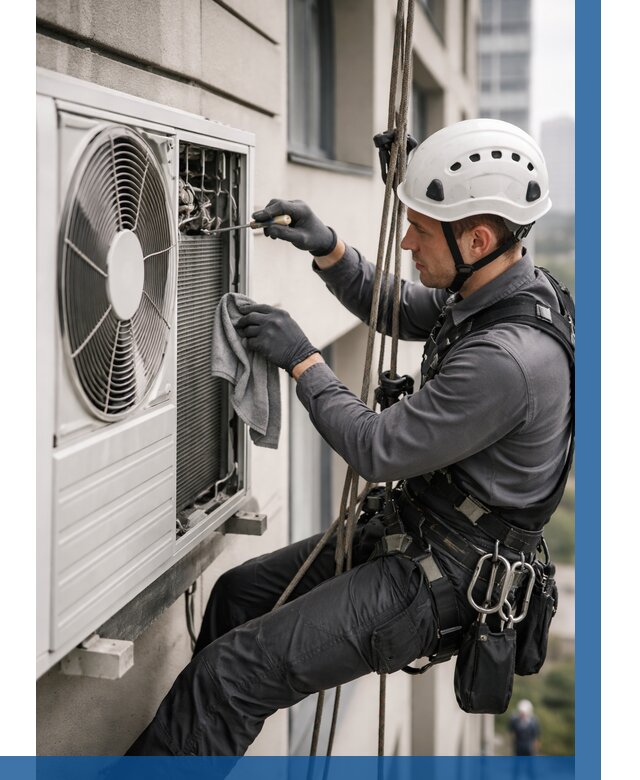 Обслуживание внешнего блока кондиционера в Абакане от 2758 р.ВЫСОТНИК-Бкн