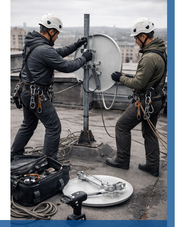 Демонтаж антенн на крыше в Абакане от 4597 р. | ВЫСОТНИК-Бкн