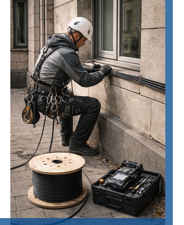 Прокладка оптоволоконного кабеля в Абакане от 817 р. | ВЫСОТНИК-Бкн