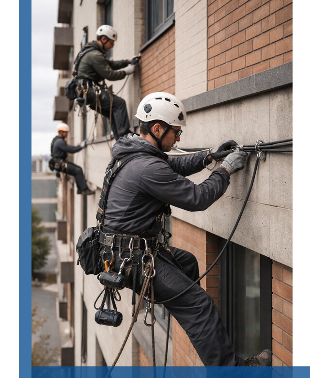 Крепление кабеля на фасаде монтаж и крепеж в Абакане