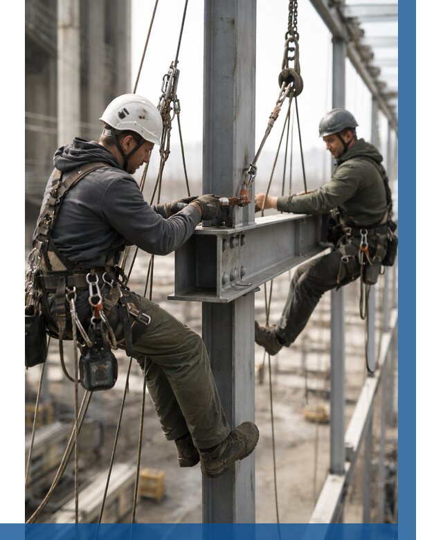 Монтаж металлоконструкций на высоте в Абакане от 3575 р. | ВЫСОТНИК-Бкн