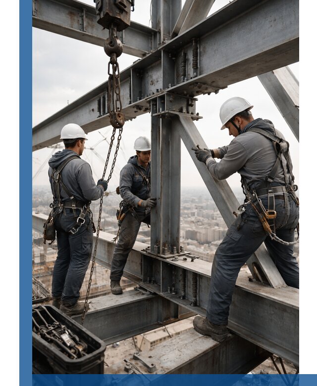 Профессиональный монтаж металлоконструкций на высоте в Абакане