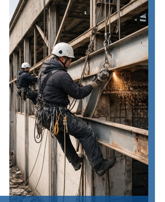 Демонтаж металлоконструкций на высоте в Абакане от 6640р. |ВЫСОТНИК-Бкн