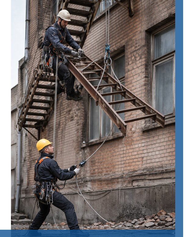 Демонтаж пожарной лестницы в Абакане от 12258 р. | ВЫСОТНИК-Бкн