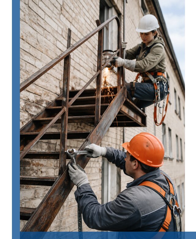 Ремонт и восстановление пожарных лестниц с выездом в Абакане
