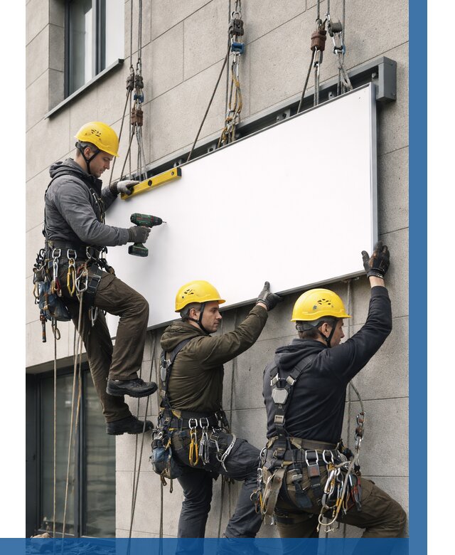 Монтаж рекламной вывески в Абакане от 8172 р. | ВЫСОТНИК-Бкн