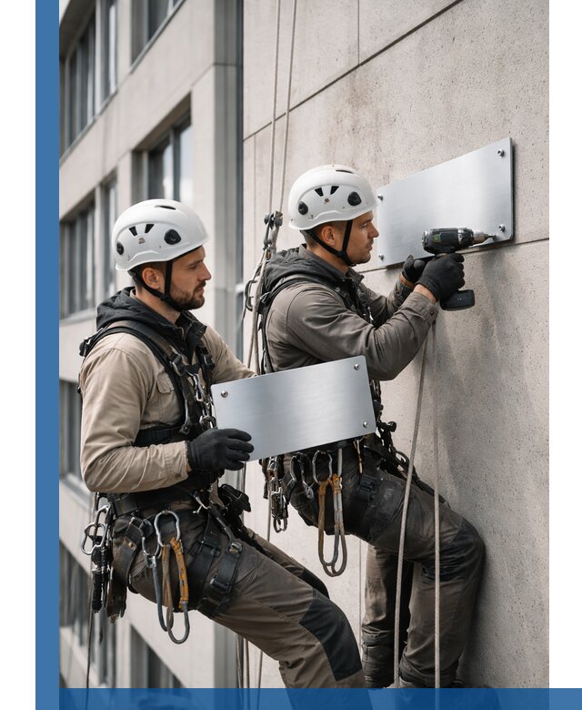 Монтаж табличек и указателей в Абакане для зданий и сооружений