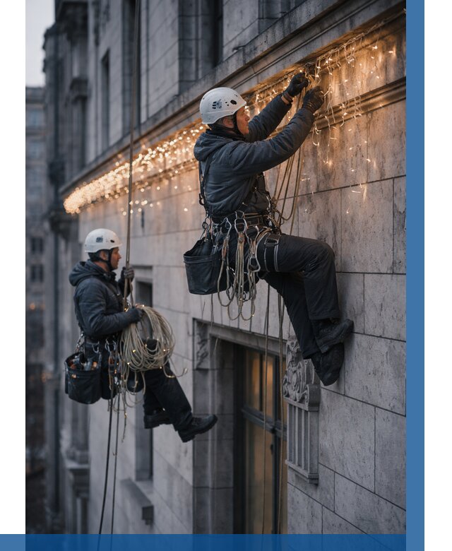 Монтаж новогодней иллюминации в Абакане от 8683 р. | ВЫСОТНИК-Бкн