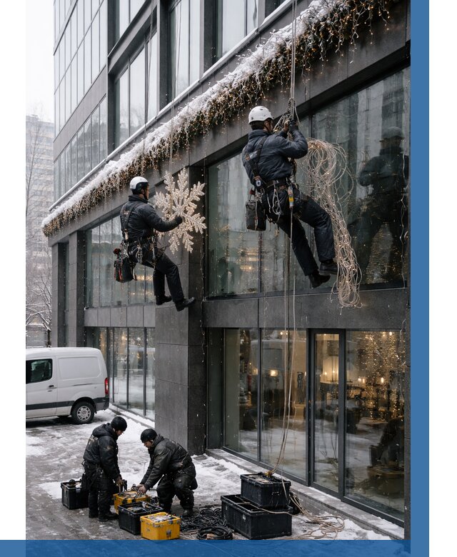 Демонтаж новогоднего оформления в Абакане от 5618 р. | ВЫСОТНИК-Бкн