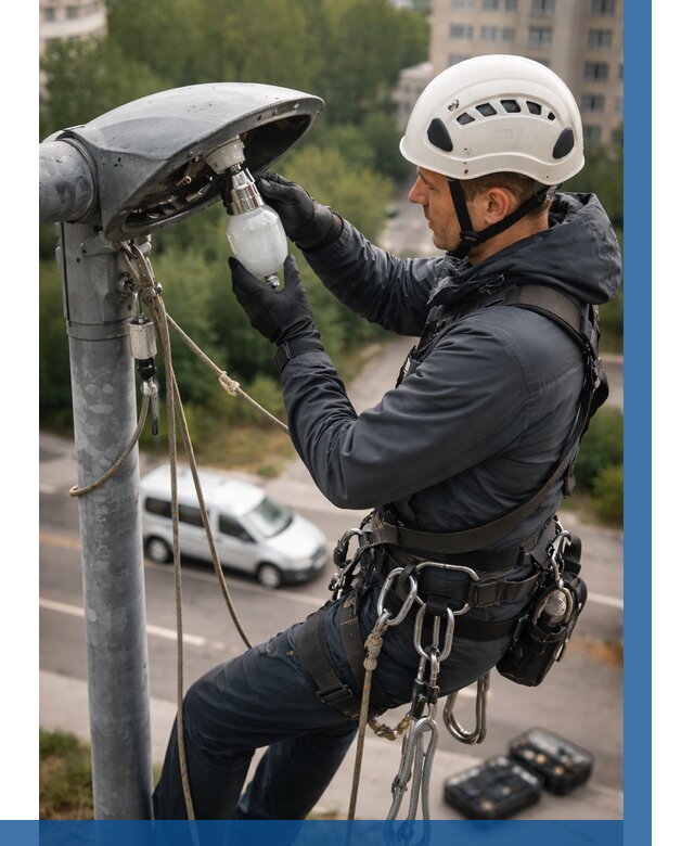 Замена ламп на высоте в Абакане от 2554 р. | ВЫСОТНИК-Бкн