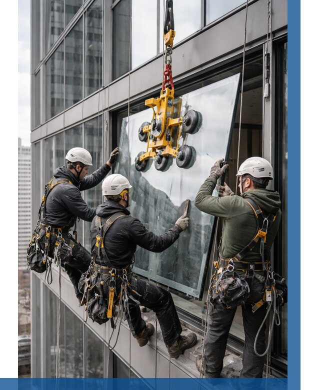 Фасадное остекление зданий под ключ в Абакане от 10215 р. | ВЫСОТНИК-Бкн