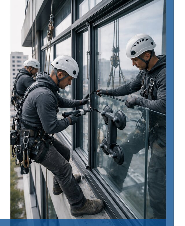 Витражное остекление зданий в Абакане от 3575 р. | ВЫСОТНИК-Бкн