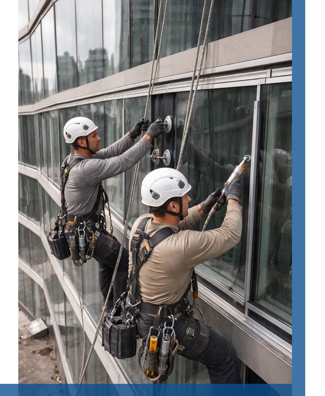 Радиусное остекление фасада в Абакане от 12258 р. | ВЫСОТНИК-Бкн